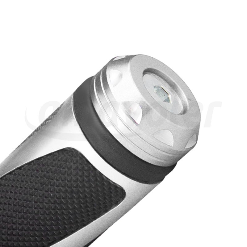 amavoler Universal Motorcycle Handlebar Grips Fits for Motorcycles with 7/8"" Left Grip and 1"" Right (Silver) - Image 5